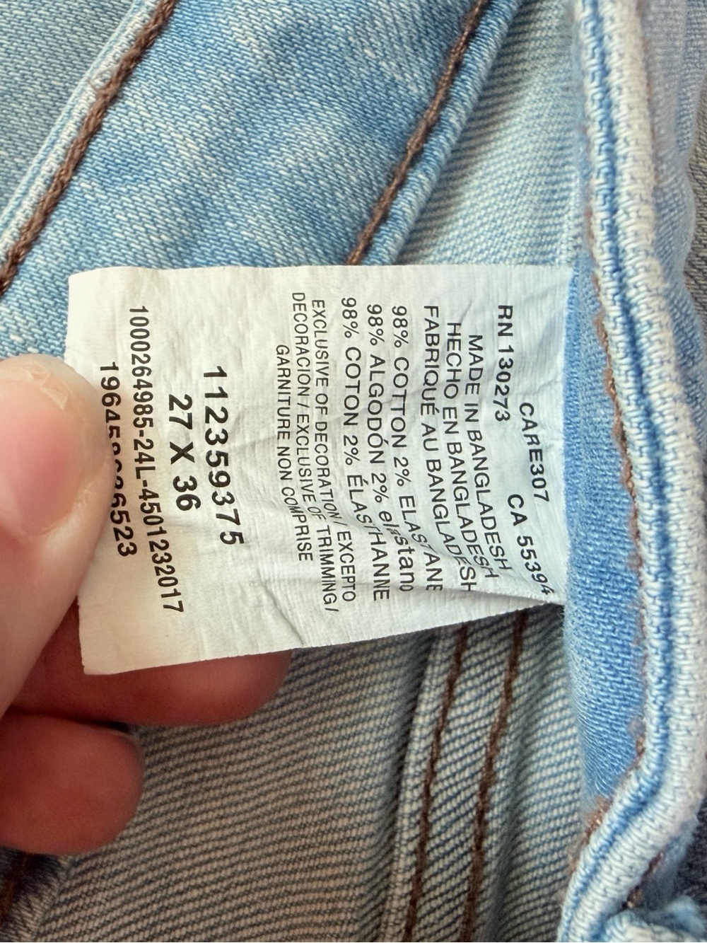 Wrangler Light Blue Straight Leg Women’s Jeans - Picture 4 of 4